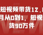 抖音带货王揭秘：14个月从新手到顶级卖家，狂销90万件短视频带货传奇！