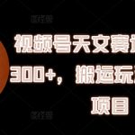 视频号天文赛道暴利项目揭秘：日赚300+，轻松搬运玩法，让你边玩边赚钱！