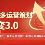 2024-2025拼多多运营终极攻略3.0版：从0到1的神奇蜕变，彻底摆脱信息焦虑！