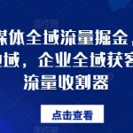 企业全域流量攻略：揭秘公域、私域、地域获客秘诀，打造百亿流量收割利器！