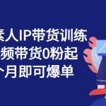 繁星计划：揭秘素人IP带货秘诀，0粉丝短视频起号攻略，30天轻松实现爆单奇迹！