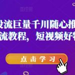 短视频投流秘籍：巨量千川随心推极致压千展，掌握核心投流技巧，玩转短视频好物运营！