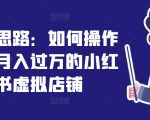 揭秘：轻松月入过万，掌握小红书虚拟店铺独家运营策略！