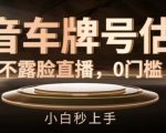 抖音车牌号估值轻松赚钱攻略：匿名直播无门槛，新手也能快速掌握【独家揭秘】