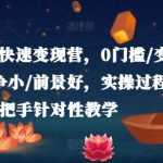 小说推广变现训练营：零基础快速赚钱，竞争小赚得快，未来无限好，一对一实操指导教学！
