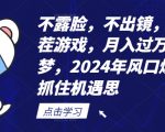 2024年无需露脸也能月入过万？揭秘找茬游戏风口爆发，轻松赚钱秘诀大公开！