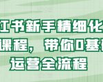 掌握小红书运营全流程：零基础新手精细化教程，快速成为运营高手！