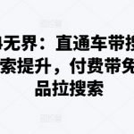 2024电商新玩法：揭秘直通车如何带飞搜索流量，付费推广带动免费流量，打造爆款带动搜索提升