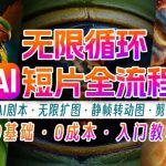AI剪辑无限循环视频教程：新手必看，月入过万不再是梦【独家揭秘】