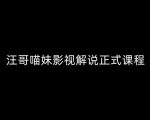 汪哥带你飞！影视解说全套课程大揭秘：剪映+PR高手速成，掌握5大黄金剪辑法则，全流程7大利器助你成为解说达人！