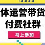 自媒体运营终极攻略：轻松带货写作，打造高收益付费社群，自媒体人必备技能！