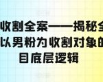 揭秘：如何精准收割男粉！全网最全男粉营销策略大揭秘，掌握项目底层逻辑