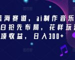2024年AI音乐制作新风口，小白也能轻松赚钱，揭秘日入300+的独家技巧，抢占财富先机！