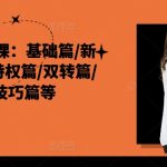 外卖运营终极攻略：从入门到精通，揭秘基础、新店、推广、特权、双转、活动、技巧等全方位实战课程！