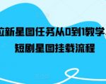 短剧创作达人必看！从新手到高手，揭秘红果短剧星图任务快速赚钱攻略，0基础也能轻松上手！