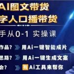 AI图文带货+数字人口播终极教程，0基础快速上手，打造爆款带货新模式！