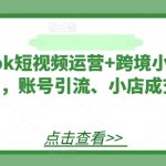 揭秘TIKTOK短视频爆粉秘籍与跨境小店成交攻略，轻松实现账号引流与销售额翻倍！