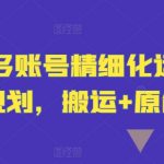 短剧账号运营秘籍：多账号精细化操作攻略，搬运与原创结合高效提升流量！