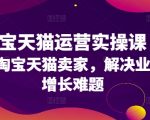 淘宝天猫卖家必看：业绩翻倍秘籍！实战运营课程，破解增长难题！