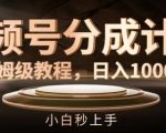 视频号收益攻略：轻松日赚1000元，新手必看保姆级教程，揭秘快速上手赚钱秘诀！