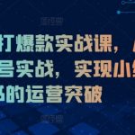 小红书爆款打造攻略：0基础快速起号，揭秘运营突破之道，轻松引爆流量！
