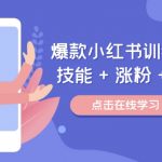 极致爆款！小红书训练营教你技能翻倍、粉丝暴涨、收入飙升，轻松玩转小红书，做热爱之事，边玩边赚！