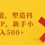 新手必看！揭秘抖音蓝海赛道，打造戒烟IP，轻松日赚500+，让你告别小白时代！