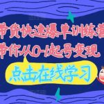 2024年独家揭秘！视频带货爆单秘籍训练营，30天手把手教你从新手小白到日入过万！