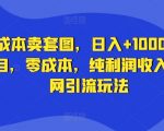 零成本躺赢攻略：日赚1000+写真项目，无成本纯利润，揭秘全网引流秘籍！