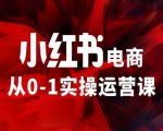 小红书电商从新手到高手实操秘籍，0基础快速变身运营达人！