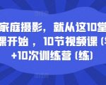家庭摄影达人速成秘籍：10堂精华视频课程+10次实战训练营，轻松掌握拍摄技巧！