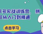 拼多多实战秘籍：从新手小白到运营高手的蜕变之路