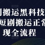 短剧搬运揭秘：掌握黑科技技术，实现短剧搬运变现全攻略，轻松赚钱不是梦！