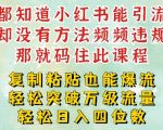 揭秘：小红书一周狂揽万级流量池！复制粘贴也能日引数千，减肥案例教你稳定日入四位数！