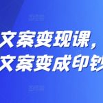 12节实战课程，轻松将文案转化为现金机器，收益翻倍！