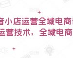 抖音小店运营秘籍：全面电商课程，掌握核心技术，轻松实现全域电商盈利！