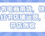 揭秘小红书电商带货秘籍：快速上手店铺运营，轻松实现开店盈利！