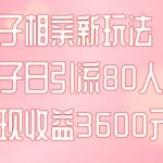 同城相亲新玩法：一篇帖子引爆80人参与，日赚3600元！独家项目教程+实操攻略，揭秘引流秘诀！