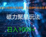 4.0矩阵布局策略曝光：单号收益翻倍秘籍，磁力聚星新玩法，轻松日赚1000+，揭秘财富增长秘诀！