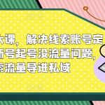 线索翻倍秘籍！破解账号定位难题，新号快速崛起流量无忧，高效导入私域流量攻略！