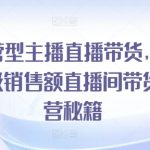 运营型主播直播带货攻略：揭秘千万级销售额直播间的运营秘籍，轻松实现流量变现！