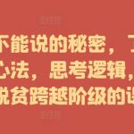揭秘顶级富豪不愿透露的成功法则：掌握富人思维逻辑，轻松实现阶层跃升！