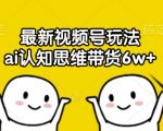 AI赋能视频号带货新策略，揭秘如何月入6W+的独家玩法！