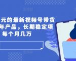揭秘：1980元视频号带货秘技！中老年市场专属，打造月入数万的长期稳定项目！