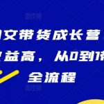 抖音带货新手变大佬！零基础入门，高收益全攻略，图文带货全流程揭秘！