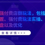 拼多多独家揭秘：高效付费店群策略全解析——从基础设置到实操技巧，运营复盘与优化一步到位！