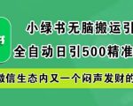 小绿书轻松搬运吸粉秘籍，全自动日赚500精准创业粉丝，揭秘微信生态下的隐藏财富机遇！