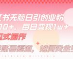 揭秘：小白必看！只需半小时，小红书轻松日引创业粉500+，实现躺赚长尾收益的神奇技巧！