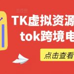 TK虚拟资源掘金秘籍：掌握TIKTOK跨境电商赚钱攻略，月入过万不是梦！
