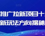 短剧推广拉新项目揭秘：十月最新玩法，让你流量翻倍！
